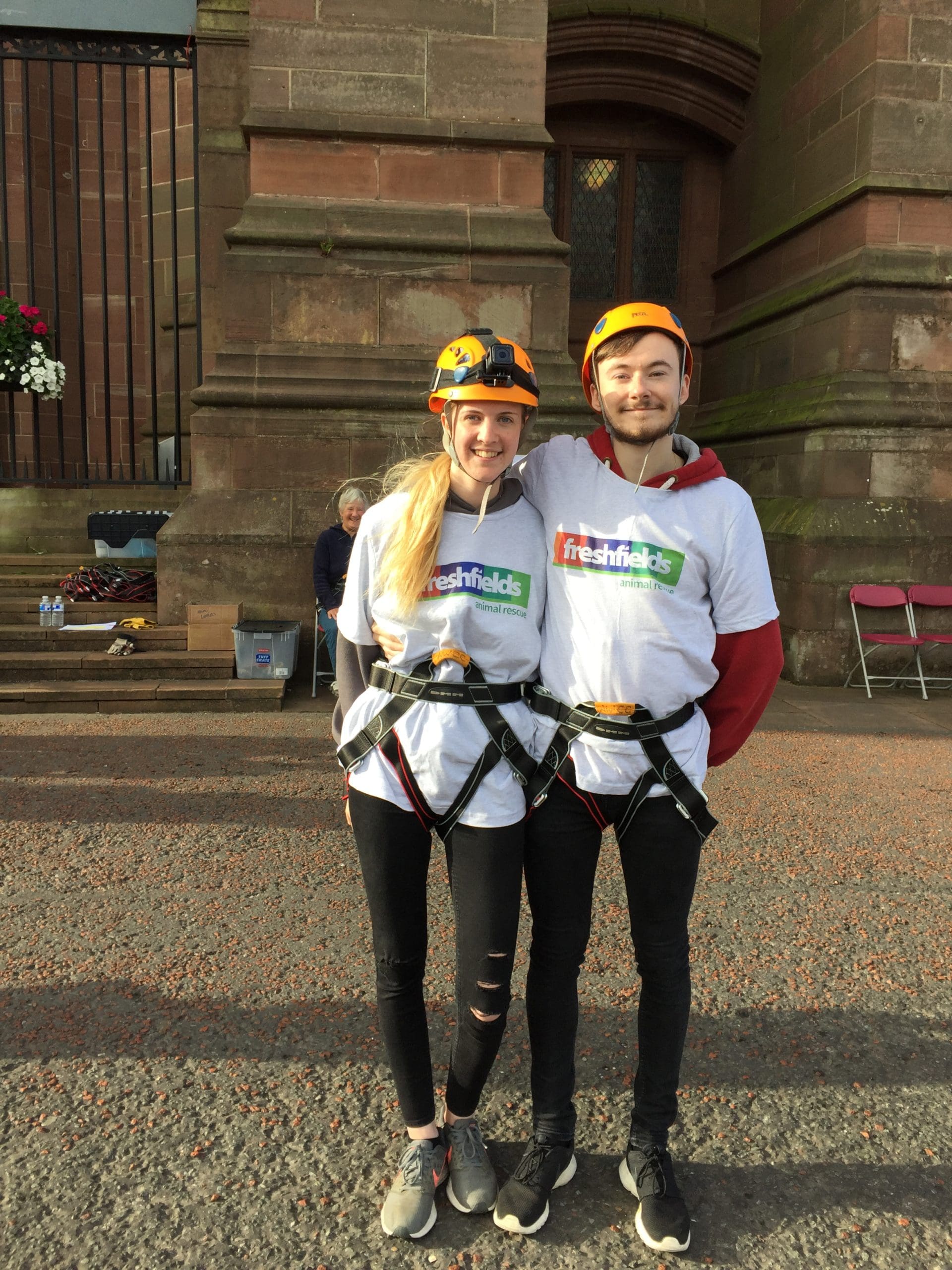 Abseil couple
