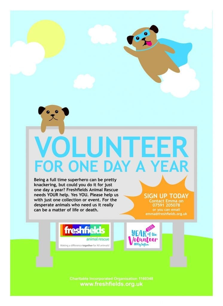 Volunteering Roles | Freshfields Animal Rescue Volunteering Roles | Freshfields Animal Rescue